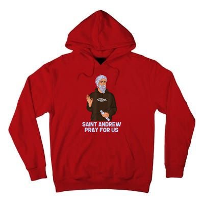 St Andrew Fishing Patron Saint Of Fisherman Catholic Saint Tall Hoodie