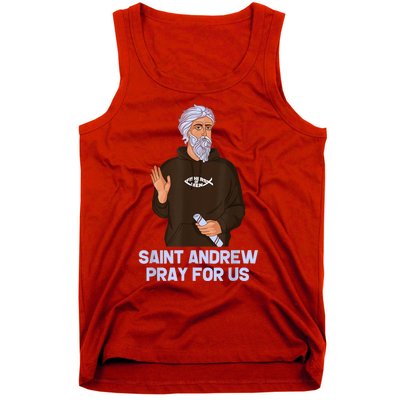 St Andrew Fishing Patron Saint Of Fisherman Catholic Saint Tank Top