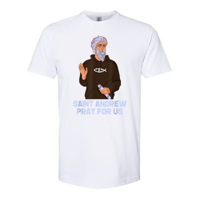 St Andrew Fishing Patron Saint Of Fisherman Catholic Saint Softstyle CVC T-Shirt