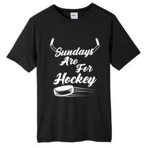 Sundays Are For Hockey Hockey Stick Gift Tall Fusion ChromaSoft Performance T-Shirt