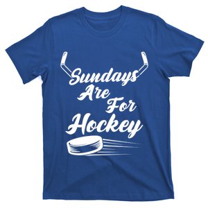 Sundays Are For Hockey Hockey Stick Gift T-Shirt