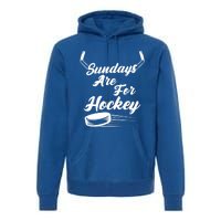 Sundays Are For Hockey Hockey Stick Gift Premium Hoodie