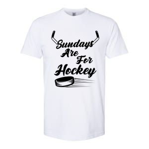 Sundays Are For Hockey Hockey Stick Gift Softstyle CVC T-Shirt