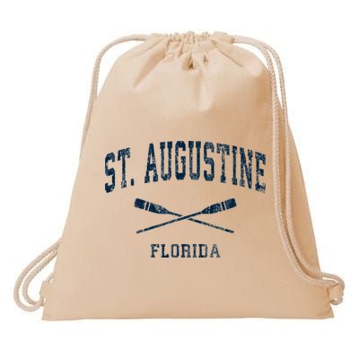 St. Augustine Florida Vintage Nautical Paddles Sports Oars Drawstring Bag
