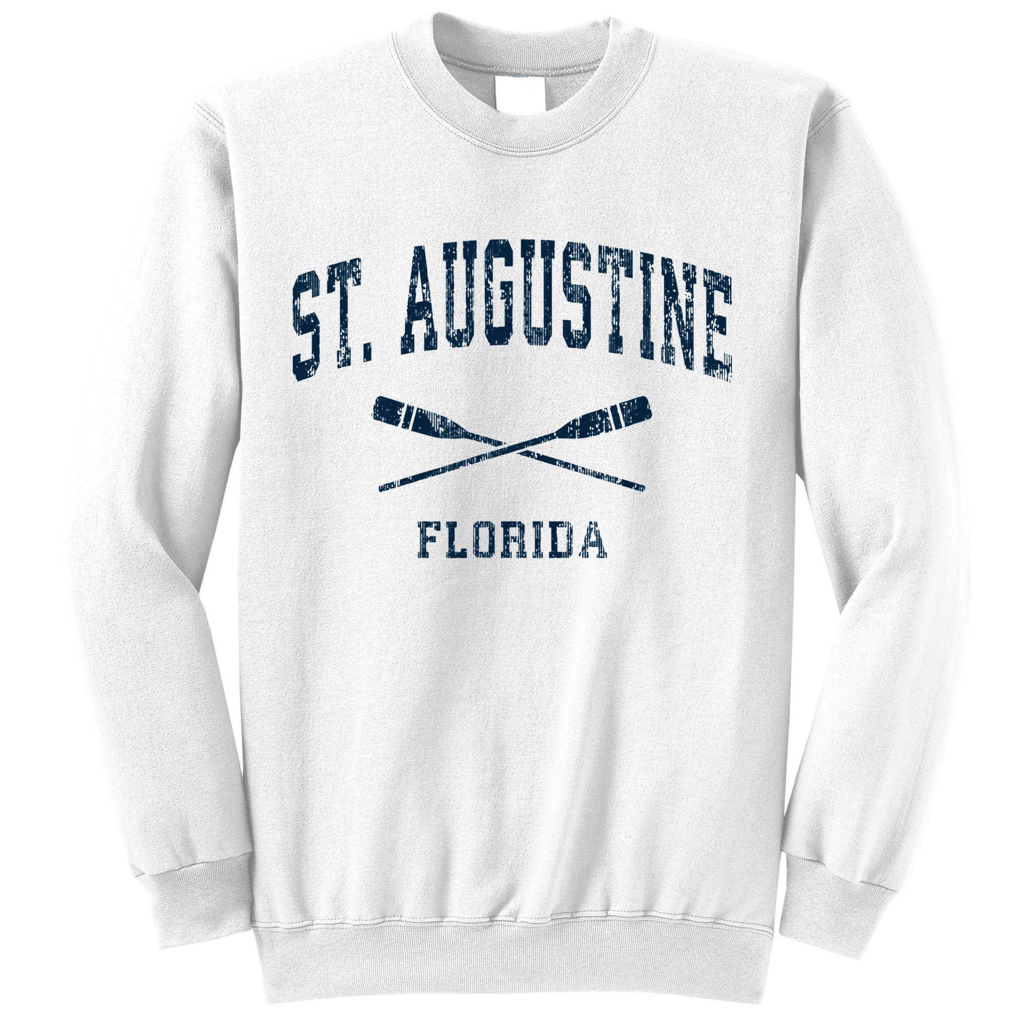 St. Augustine Florida Vintage Nautical Paddles Sports Oars Sweatshirt