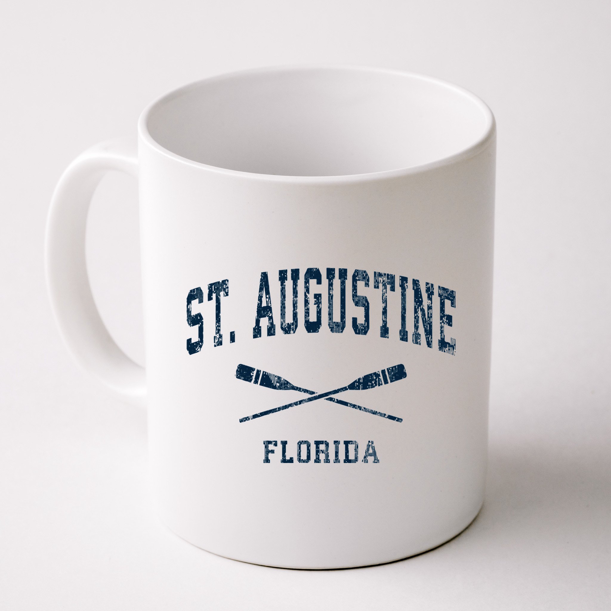 St. Augustine Florida Vintage Nautical Paddles Sports Oars Mug