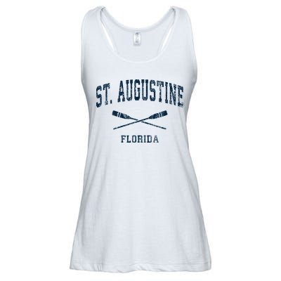St. Augustine Florida Vintage Nautical Paddles Sports Oars Ladies Essential Flowy Tank