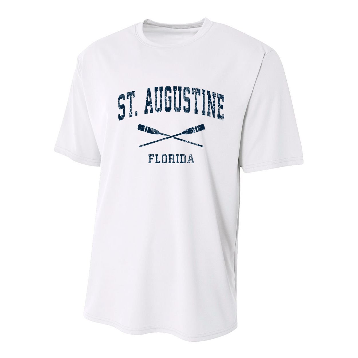 St. Augustine Florida Vintage Nautical Paddles Sports Oars Youth Performance Sprint T-Shirt
