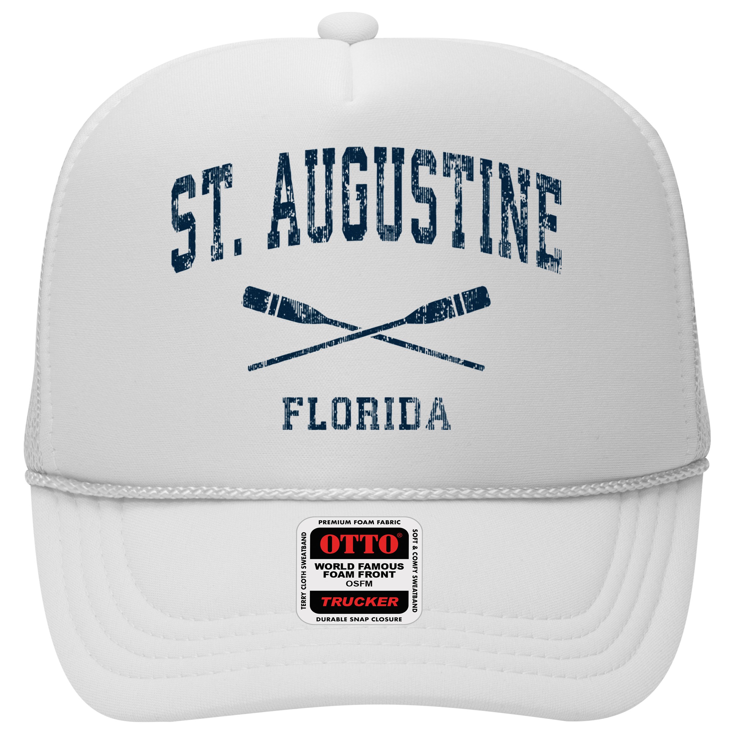 St. Augustine Florida Vintage Nautical Paddles Sports Oars Hat