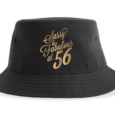 Sassy And Fabulous At 56 Year Old Women 56th Birthday Gifts Sustainable Bucket Hat