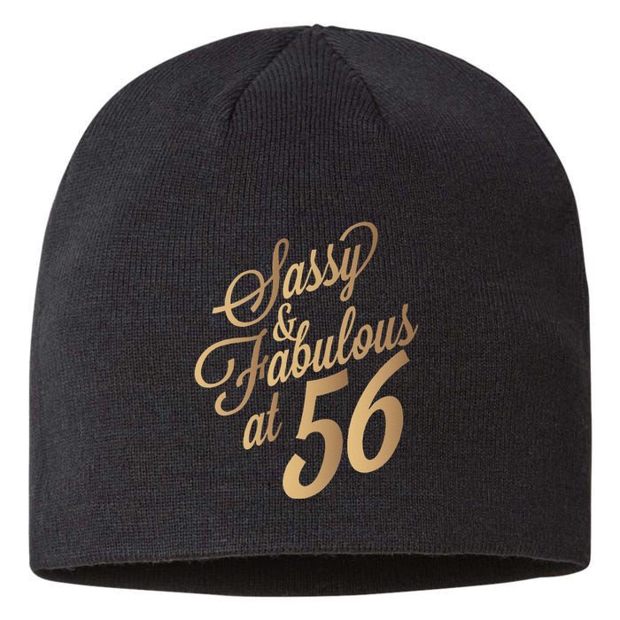 Sassy And Fabulous At 56 Year Old Women 56th Birthday Gifts Sustainable Beanie