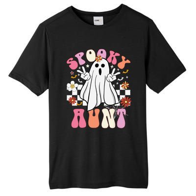 Spooky Aunt Floral Ghost Hippie Halloween Spooky Family Tall Fusion ChromaSoft Performance T-Shirt