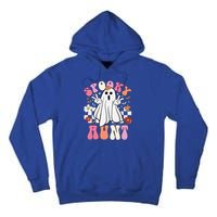 Spooky Aunt Floral Ghost Hippie Halloween Spooky Family Tall Hoodie