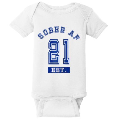 Sober Af Funny Graffiti Tag Aa & Na Gift Slogans Baby Bodysuit