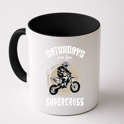Saturdays Are For Supercross Dirtbike Funny Bike Gift Meaningful Gift Mug