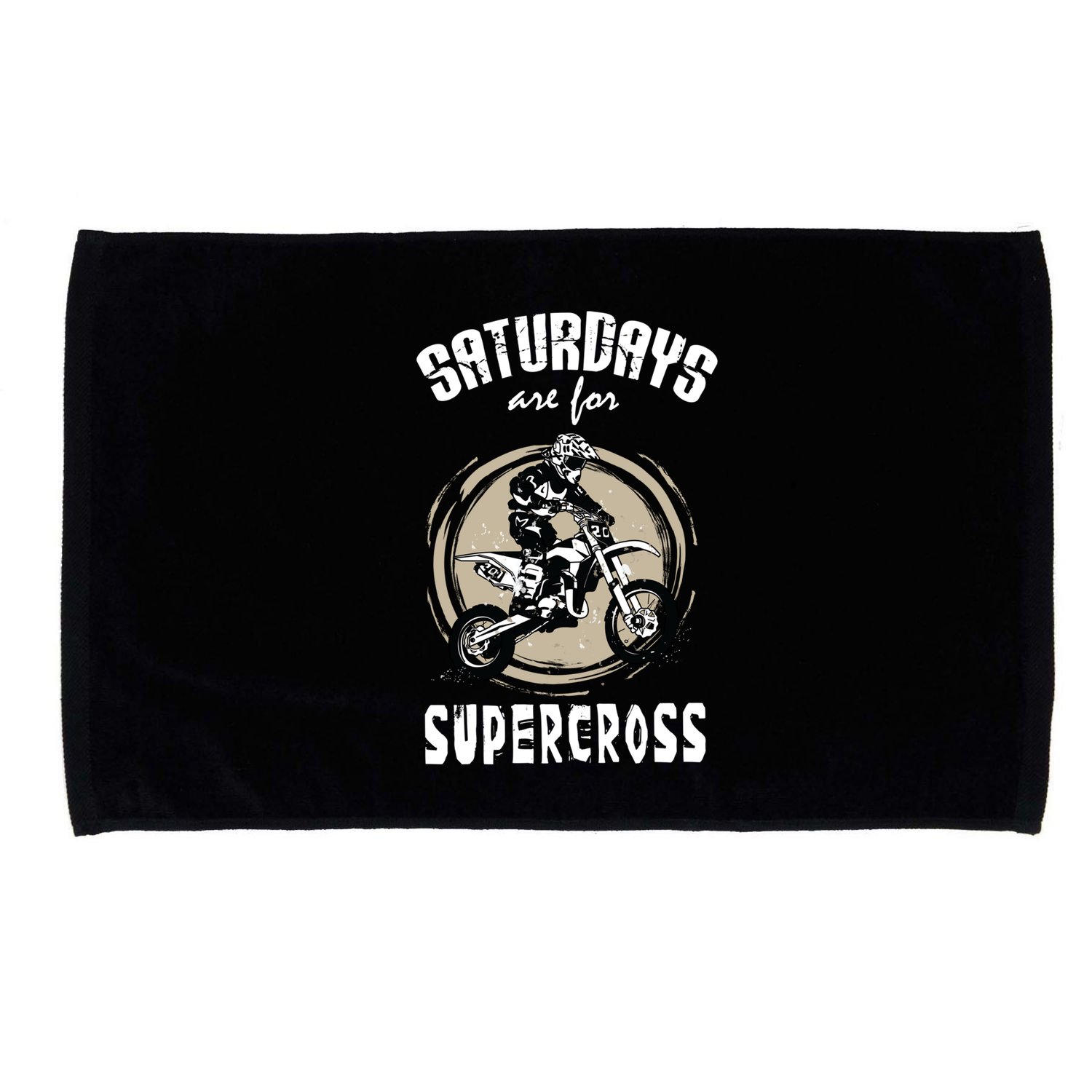 Saturdays Are For Supercross Dirtbike Funny Bike Gift Meaningful Gift Microfiber Hand Towel