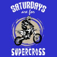 Saturdays Are For Supercross Dirtbike Funny Bike Gift Meaningful Gift 16 in Basic Backpack