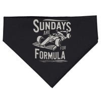 Sunday Are For Formula Racing Track Days & Motorsports Gift USA-Made Doggie Bandana