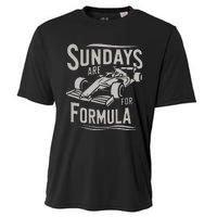 Sunday Are For Formula Racing Track Days & Motorsports Gift Cooling Performance Crew T-Shirt