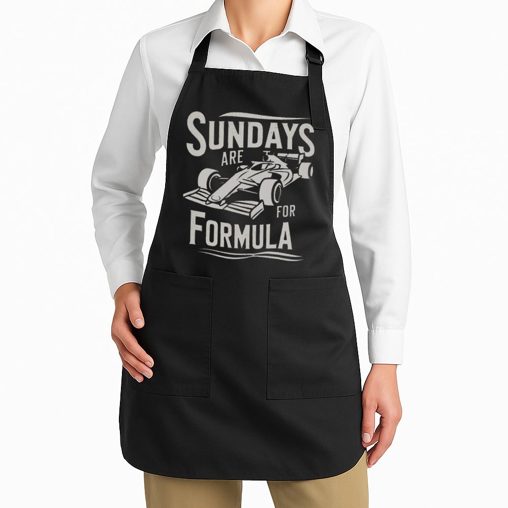 Sunday Are For Formula Racing Track Days & Motorsports Gift Apron