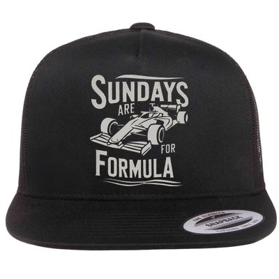 Sunday Are For Formula Racing Track Days & Motorsports Gift Flatbill Hat