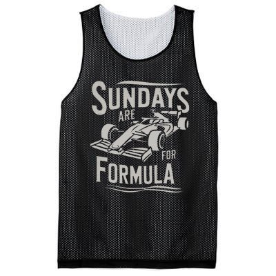 Sunday Are For Formula Racing Track Days & Motorsports Gift Mesh Reversible Basketball Jersey Tank