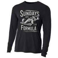 Sunday Are For Formula Racing Track Days & Motorsports Gift Cooling Performance Long Sleeve Crew