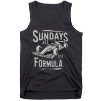 Sunday Are For Formula Racing Track Days & Motorsports Gift Tank Top