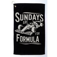 Sunday Are For Formula Racing Track Days & Motorsports Gift Golf Towel