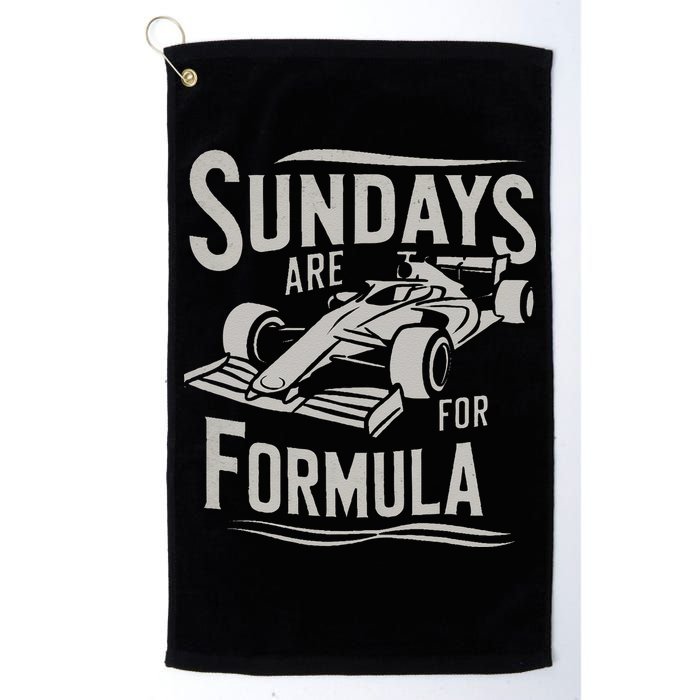 Sunday Are For Formula Racing Track Days & Motorsports Gift Golf Towel