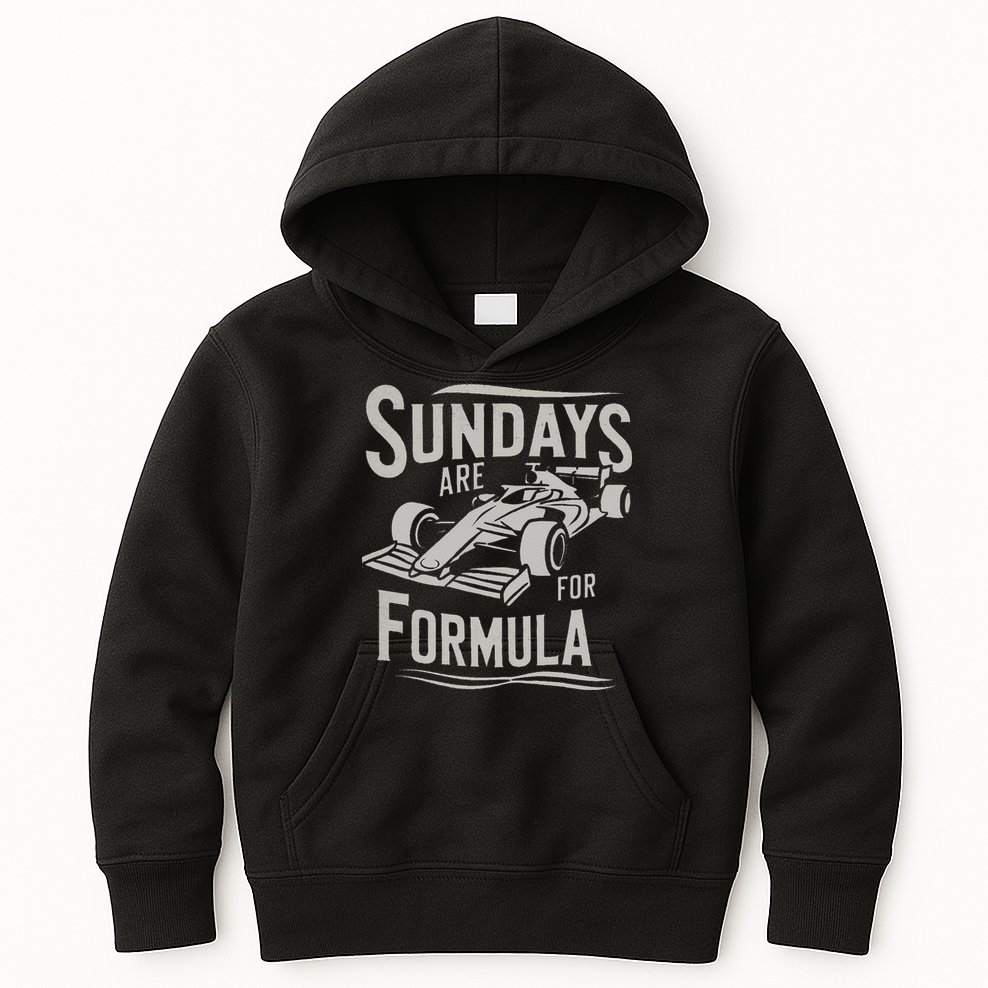 Sunday Are For Formula Racing Track Days & Motorsports Gift Kids Hoodie