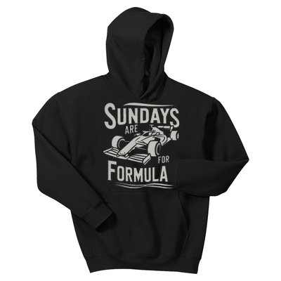 Sunday Are For Formula Racing Track Days & Motorsports Gift Kids Hoodie