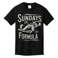 Sunday Are For Formula Racing Track Days & Motorsports Gift Kids T-Shirt