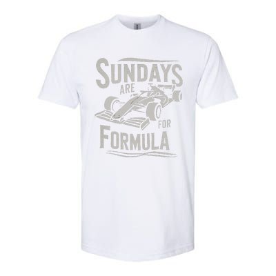 Sunday Are For Formula Racing Track Days & Motorsports Gift Softstyle CVC T-Shirt