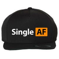 Single Af Funny Porn Addiction Wool Snapback Cap