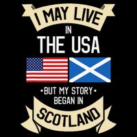 Scotland American Flag Usa Scottish Roots Gifts Cooling Performance Crew T-Shirt