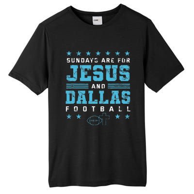 Sundays Are For Jesus And Dallas Football Texas Tall Fusion ChromaSoft Performance T-Shirt