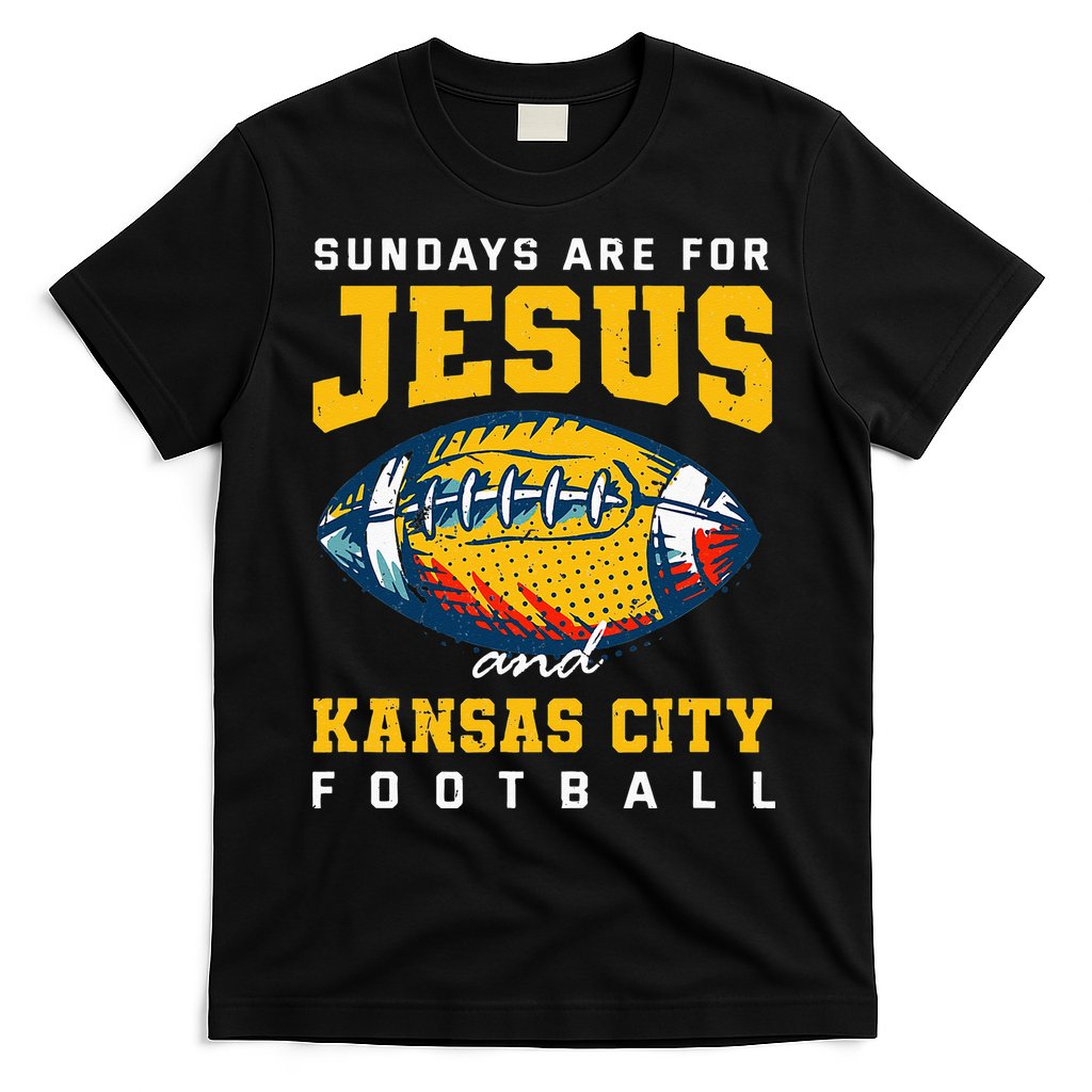 Sundays Are For Jesus And Kansas City Football Missouri T-Shirt