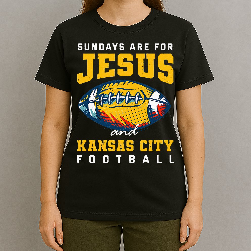 Sundays Are For Jesus And Kansas City Football Missouri T-Shirt