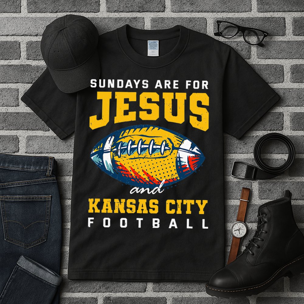 Sundays Are For Jesus And Kansas City Football Missouri Tall T-Shirt