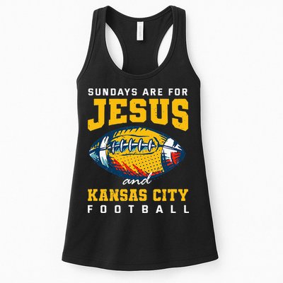 Sundays Are For Jesus And Kansas City Football Missouri Womens Tank Top