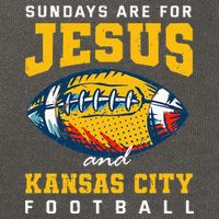 Sundays Are For Jesus And Kansas City Football Missouri Cotton Canvas Backpack
