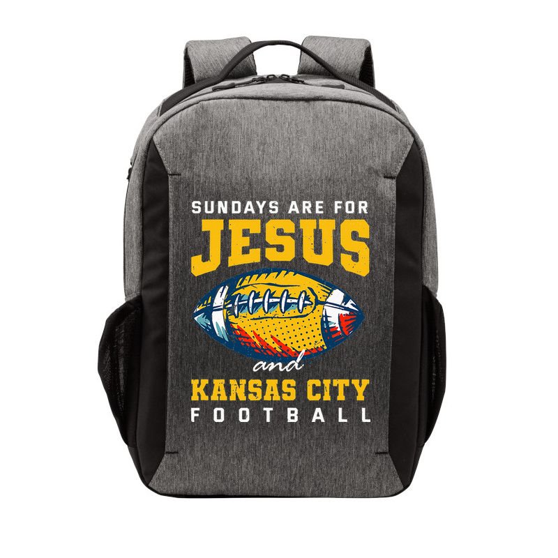 Sundays Are For Jesus And Kansas City Football Missouri Vector Backpack