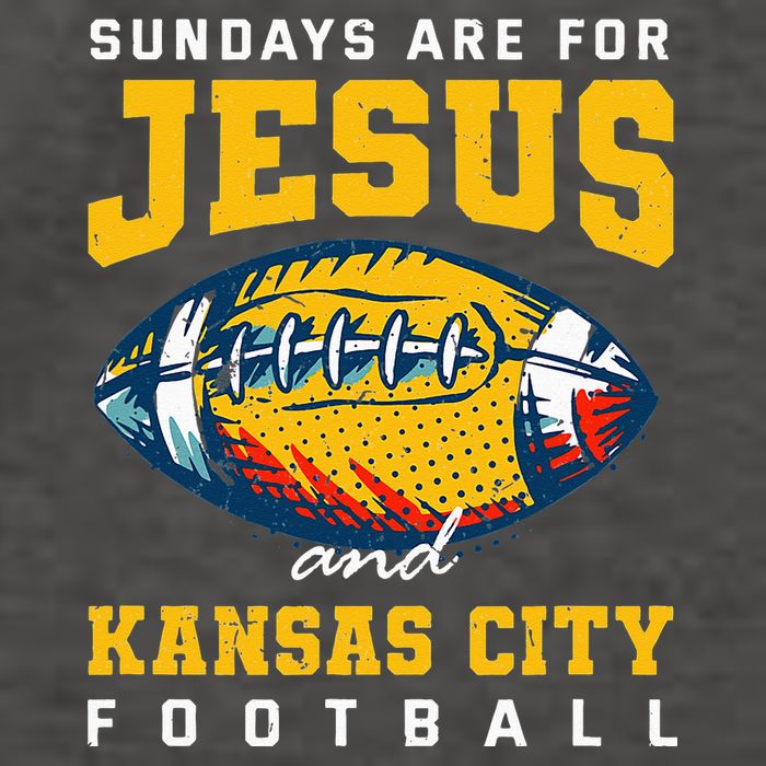 Sundays Are For Jesus And Kansas City Football Missouri Vector Backpack