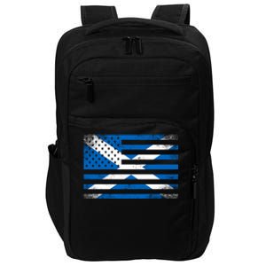 Scottish American Flag Proud Scotland Usa Cute Gift Impact Tech Backpack