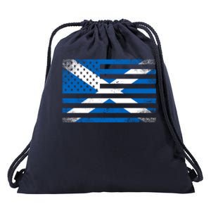 Scottish American Flag Proud Scotland Usa Cute Gift Drawstring Bag