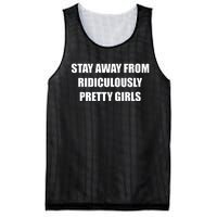 Stay Away From Ridiculously Pretty Girl Mesh Reversible Basketball Jersey Tank