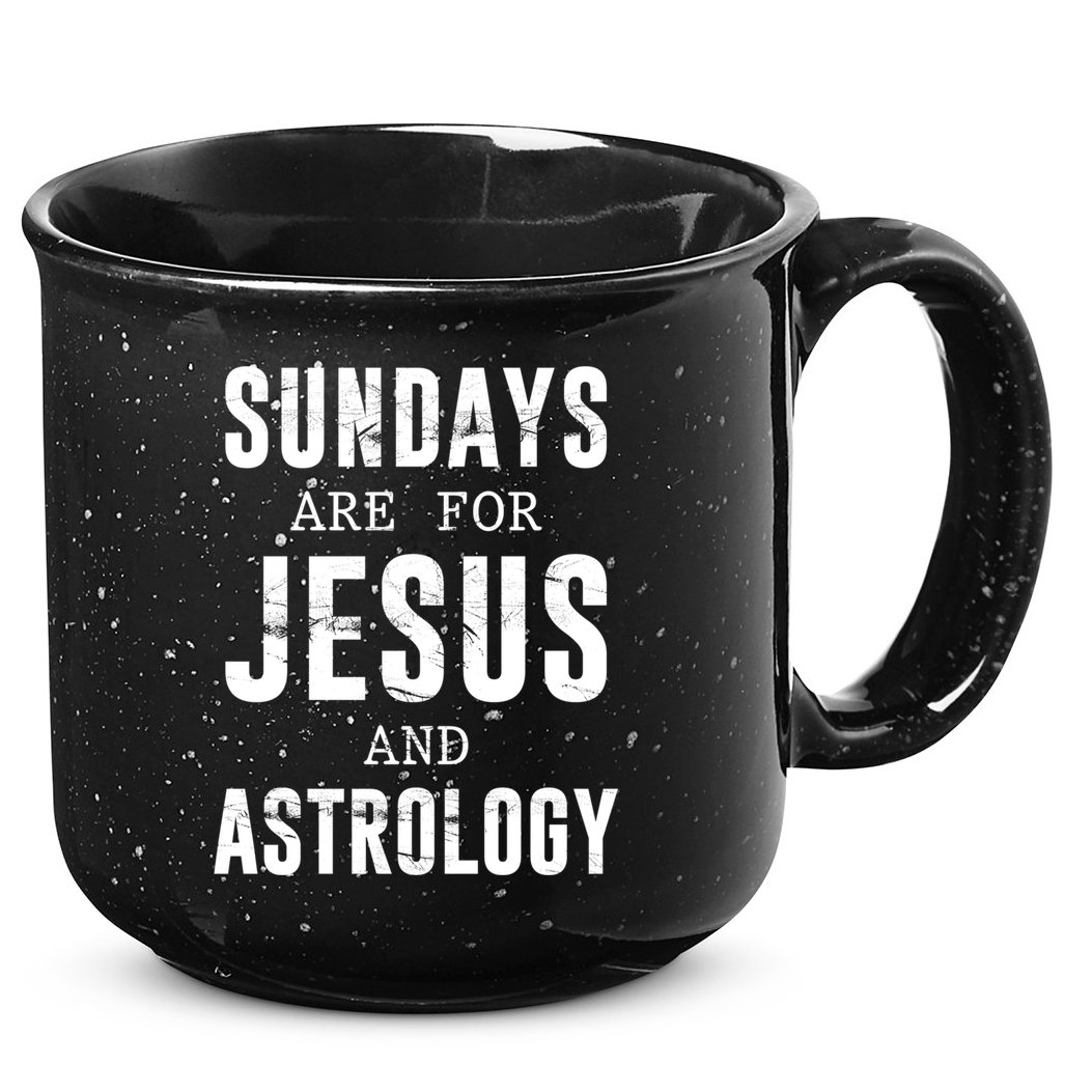 Sundays Are For Jesus And Astrology Gift 15oz Campfire Ceramic Mug