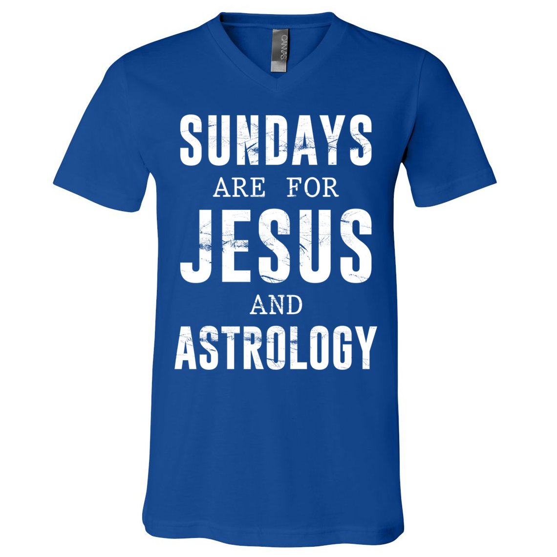 Sundays Are For Jesus And Astrology Gift V-Neck T-Shirt