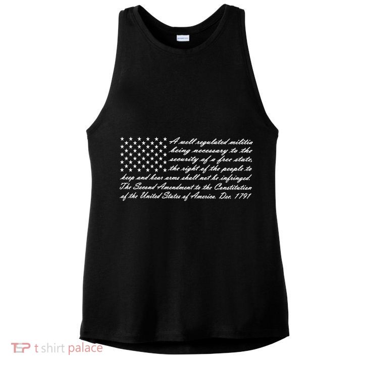 Second Amendment Flag Ladies PosiCharge Tri-Blend Wicking Tank
